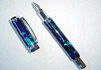 Blue Fountain Pen Vertex Supreme  Pen for Professionals